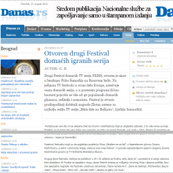 Danas - 2. FEDIS